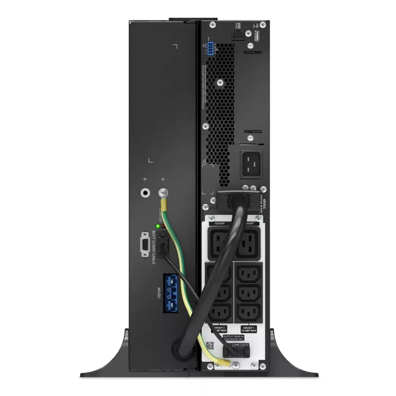 APC Smart-UPS On-Line, 3kVA, ličio jonų, Rackmount 4U, 230V, 6x C13+2x C19 IEC lizdai, SmartSlot, prailgintas veikimo laikas, bėgių rinkinys pridėtas