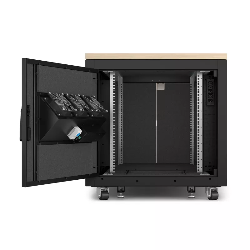 APC NetShelter Soundproof, 12U, Serverinė spinta, Klevas