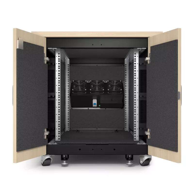 APC NetShelter Soundproof, 12U, Serverinė spinta, Klevas