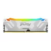 Stalinis DDR5 32GB 6400MT/s CL32 288 kontaktų DIMM Kingston FURY Renegade RGB baltas 1.4V