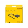 USB šakotuvas DeLOCK 18911 Type-C 10000 Mbit/s juoda