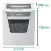 Leitz IQ Office popieriaus smulkintuvas P4, kryžminis smulkinimas, 22,3 cm, 4 x 40 mm, 23 l, 225 lapai, 55 dB