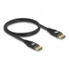 DeLOCK DisplayPort kabelis 8K 60 Hz 1 m juodas metalinis