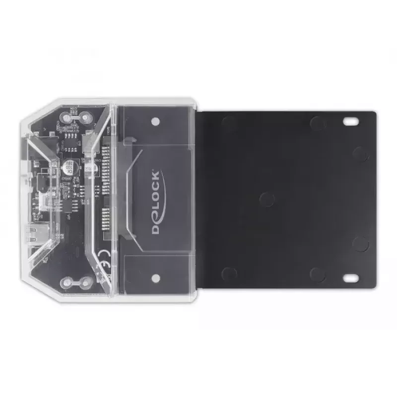 DeLOCK SuperSpeed USB prijungimo stotelė 2,5 colio SATA HDD SSD juoda