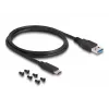 DeLOCK SuperSpeed USB prijungimo stotelė 2,5 colio SATA HDD SSD juoda