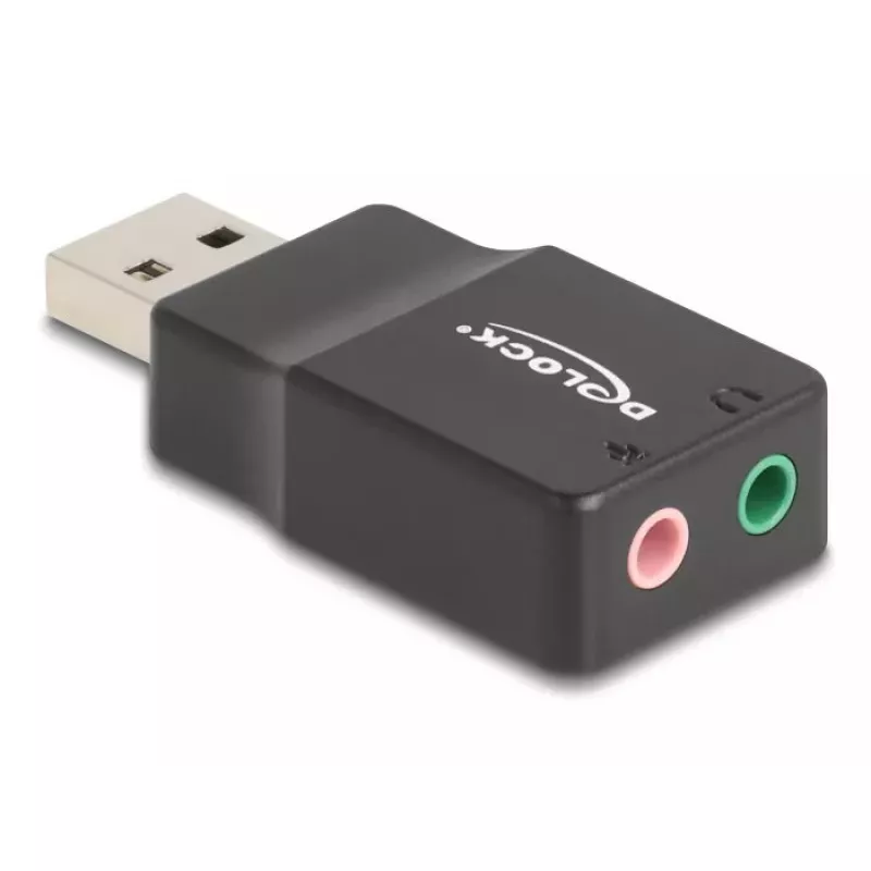 DeLOCK išorinė USB garso plokštė DeLOCK 66634 USB-A į 2 x 3,5 mm