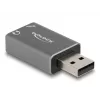 DeLOCK išorinė USB garso plokštė USB-A kištukas į 2 x 3,5 mm stereo