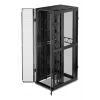 APC NetShelter SX, serverių spintos korpusas, 2-os kartos, 52U, 2436H x 800W x 1200D mm, su šonais, juodas