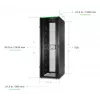 APC NetShelter SX, serverių spintos korpusas, 2-os kartos, 52U, 2436H x 800W x 1200D mm, su šonais, juodas