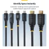 StarTech.com 2 m (6 pėd.) sertifikuotas ypač didelės spartos HDMI laidas, 8K 60 Hz / 4K 120 Hz, HDMI 2.1 laidas su HDR10+ / eARC, 48 Gbps, 8K HDMI laidas monitoriui / televizoriui / ekranui, lankstus TPE apvalkalas