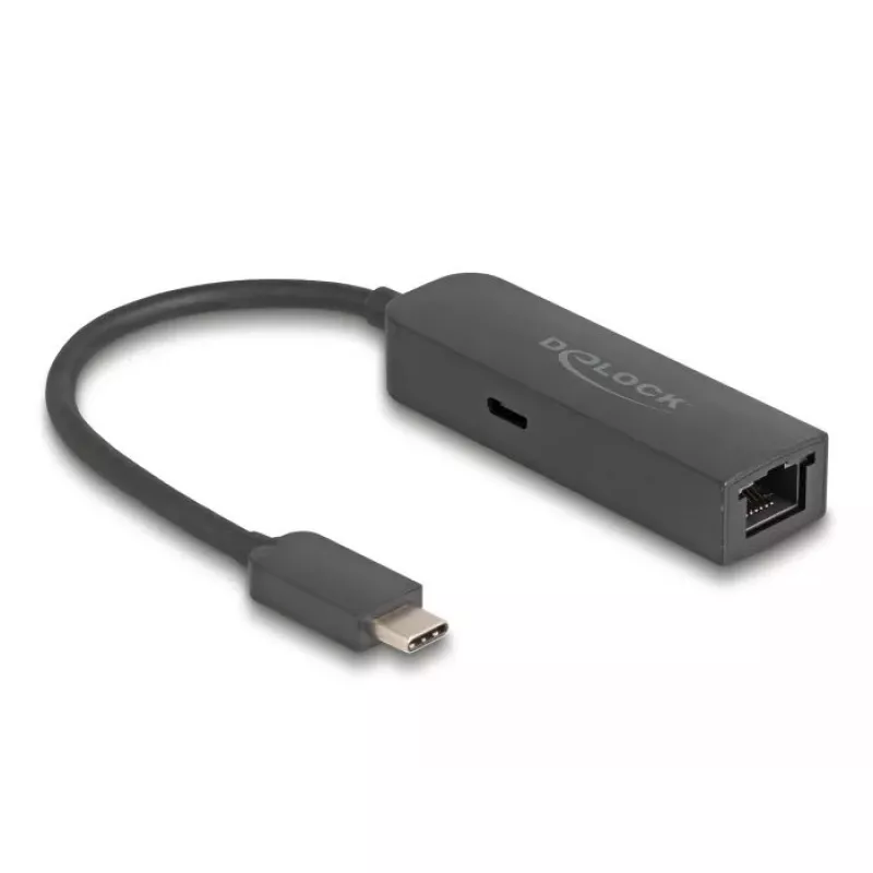DeLOCK USB-C adapteris 2.5 Gigabit LAN Power Delivery 100W