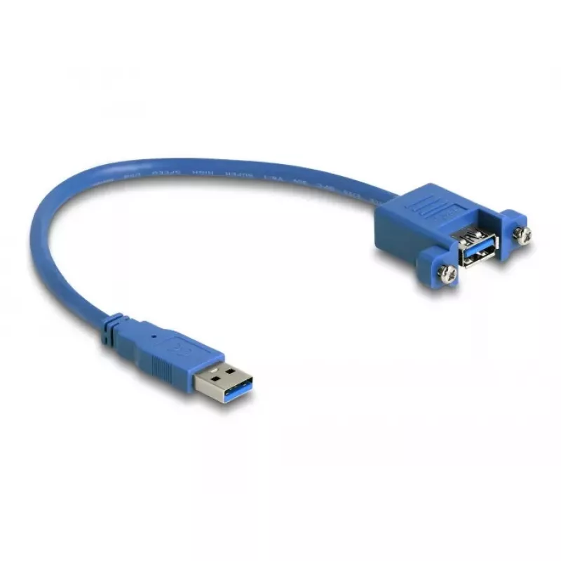 DeLOCK USB 3.0 Type-A vyriškas į moterišką montuojamas prie plokštės kabelis 25 cm