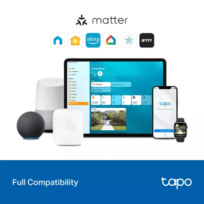 TP-Link TAPO S110E(UN) išmaniųjų namų pavara Perjungimo pavara 7 kanalų