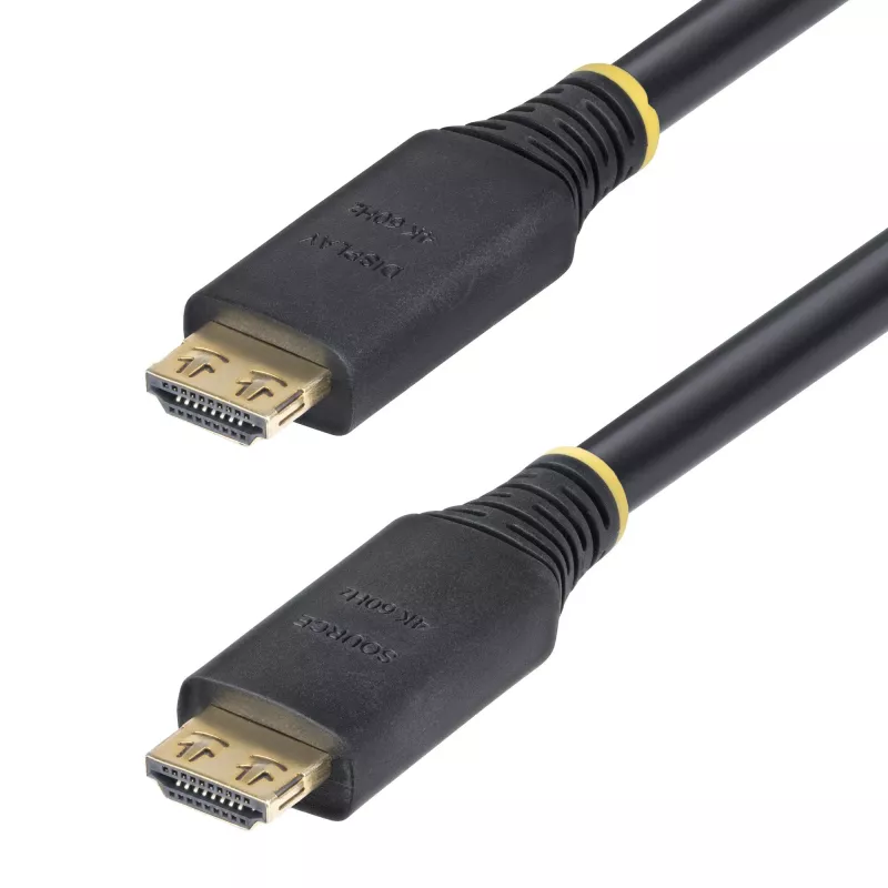 StarTech.com 10m (33ft) aktyvus didelės spartos HDMI laidas su sugriebiančiomis jungtimis, 4K 60Hz/1440p 144Hz, HDR10/HDCP 2.2/ARC, 18Gbps, UHD HDMI laidas televizoriui/monitoriui/ekranui, TPE apvalkalas