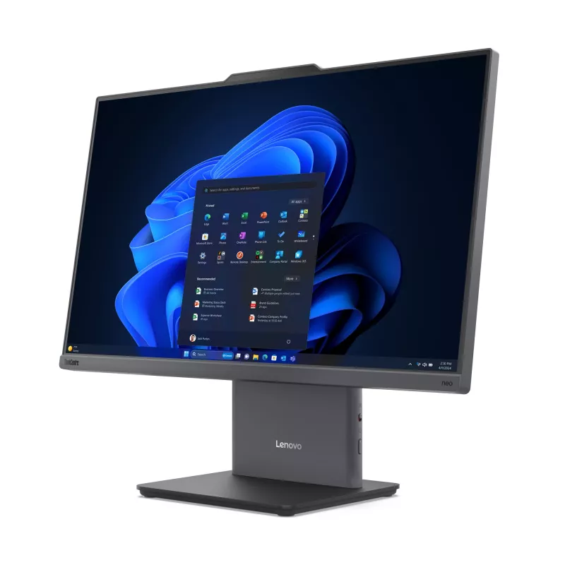 „All-in-One“ kompiuteris „Lenovo ThinkCentre neo 50a 24 Gen 5 Intel Core i5-13420H 23.8 colių FHD IPS 16 GB DDR5 512 GB SSD Windows 11 Pro pilkas