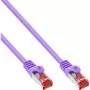 InLine komutacinis kabelis S/FTP PiMF Cat.6 250MHz PVC varis violetinis 10m