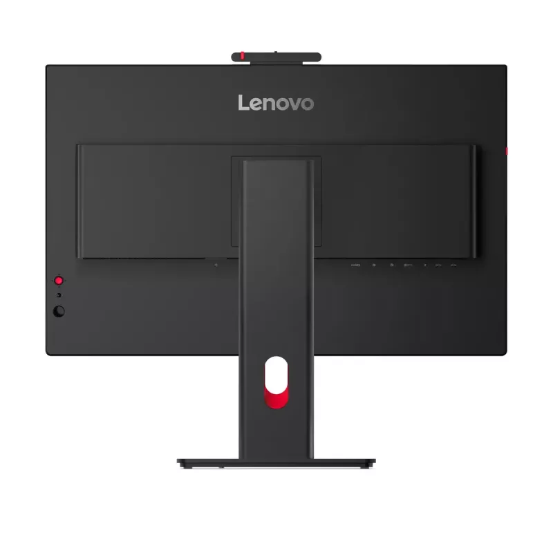 24 colių Lenovo ThinkVision T24-4v IPS LCD monitorius, 1920×1080 Full HD, 6 ms, 250 cd/m², įmontuoti garsiakalbiai, USB šakotuvas, VESA, reguliuojamas aukštis, juodas