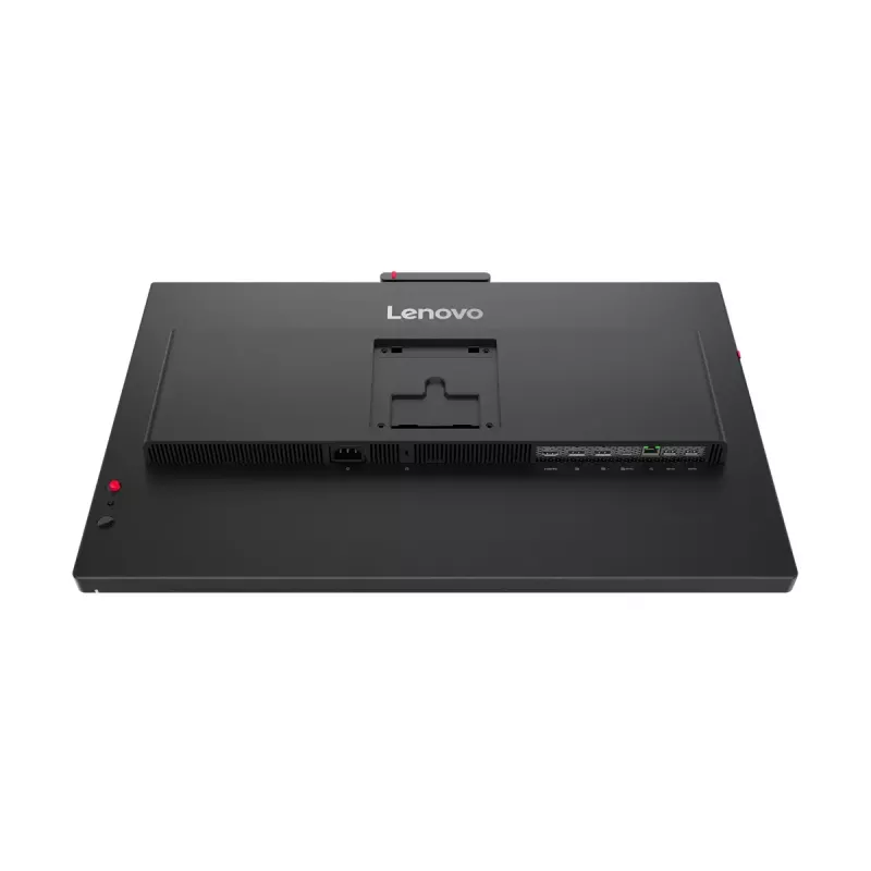 24 colių Lenovo ThinkVision T24-4v IPS LCD monitorius, 1920×1080 Full HD, 6 ms, 250 cd/m², įmontuoti garsiakalbiai, USB šakotuvas, VESA, reguliuojamas aukštis, juodas