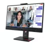 24 colių Lenovo ThinkVision T24-4v IPS LCD monitorius, 1920×1080 Full HD, 6 ms, 250 cd/m², įmontuoti garsiakalbiai, USB šakotuvas, VESA, reguliuojamas aukštis, juodas