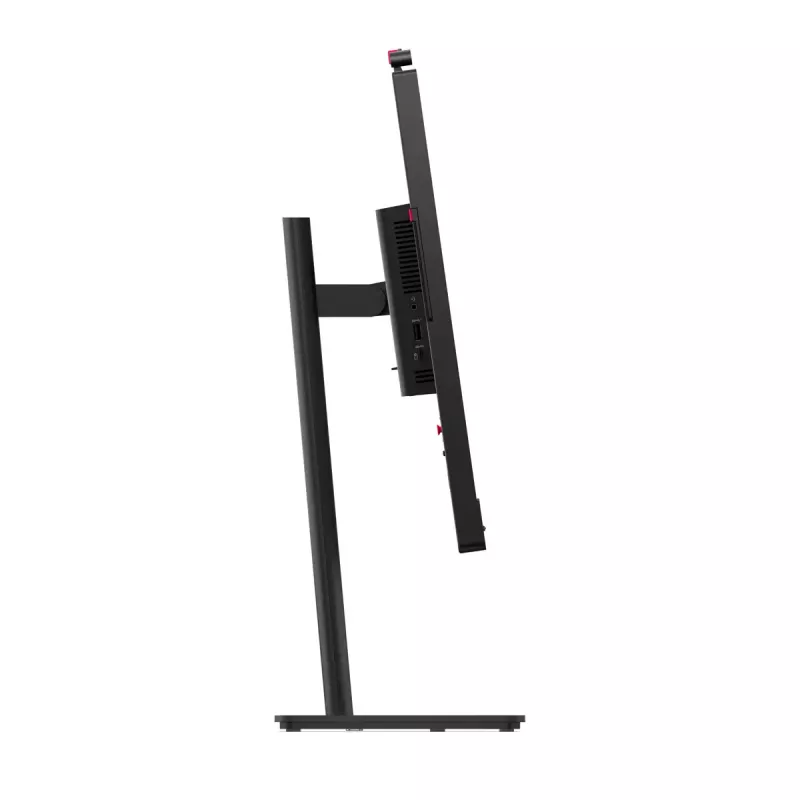 24 colių Lenovo ThinkVision T24-4v IPS LCD monitorius, 1920×1080 Full HD, 6 ms, 250 cd/m², įmontuoti garsiakalbiai, USB šakotuvas, VESA, reguliuojamas aukštis, juodas
