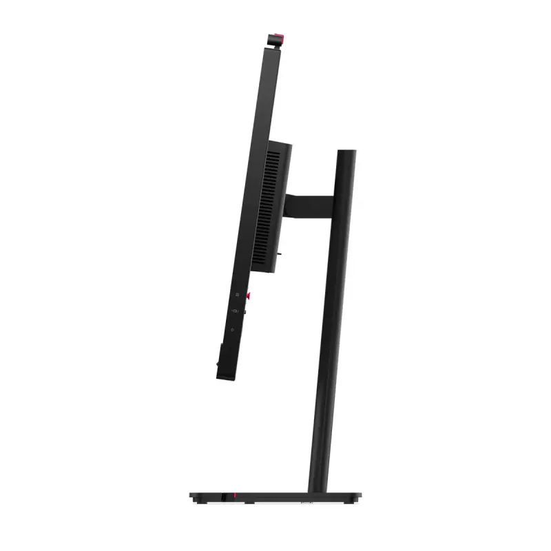 24 colių Lenovo ThinkVision T24-4v IPS LCD monitorius, 1920×1080 Full HD, 6 ms, 250 cd/m², įmontuoti garsiakalbiai, USB šakotuvas, VESA, reguliuojamas aukštis, juodas