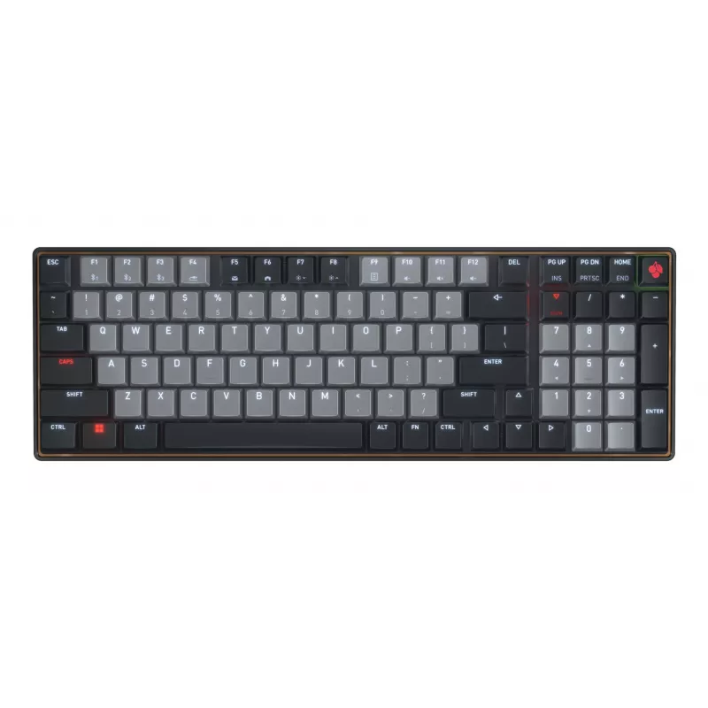 CHERRY KW 550 MX LP klaviatūra Namams/Biurui USB + Bluetooth QZERTY US English Juoda