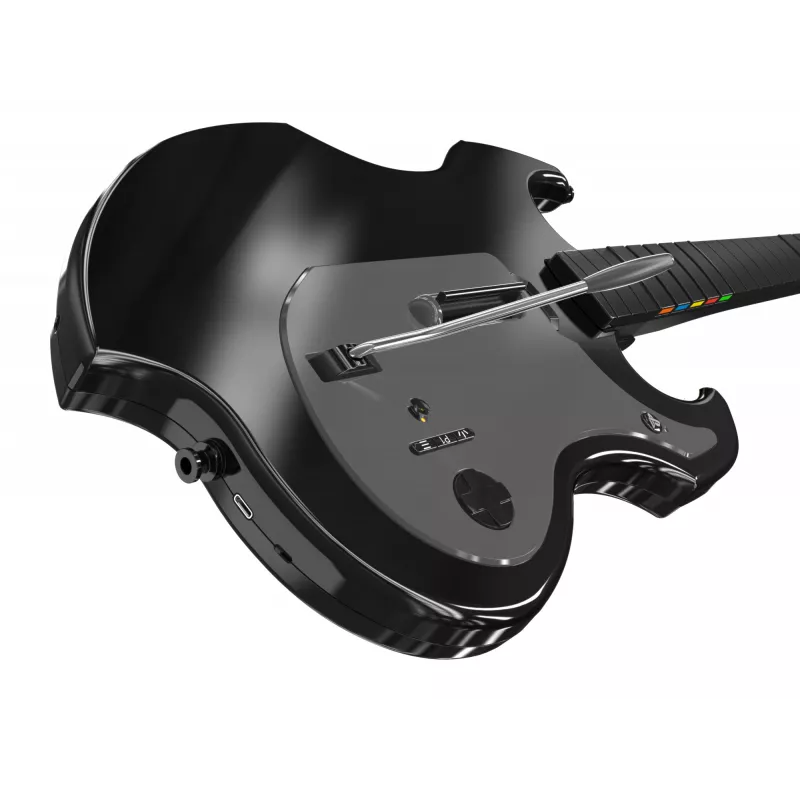 Gitaros valdiklis PDP Riffmaster juoda pilka belaidė PC PS4 PS5 36 val. baterija