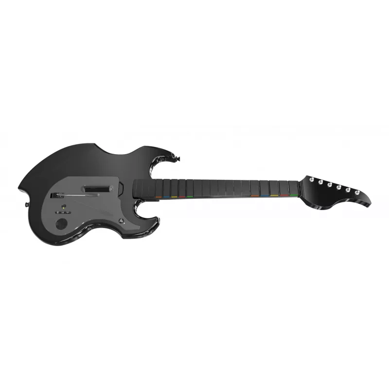 Gitaros valdiklis PDP Riffmaster juoda pilka belaidė PC PS4 PS5 36 val. baterija