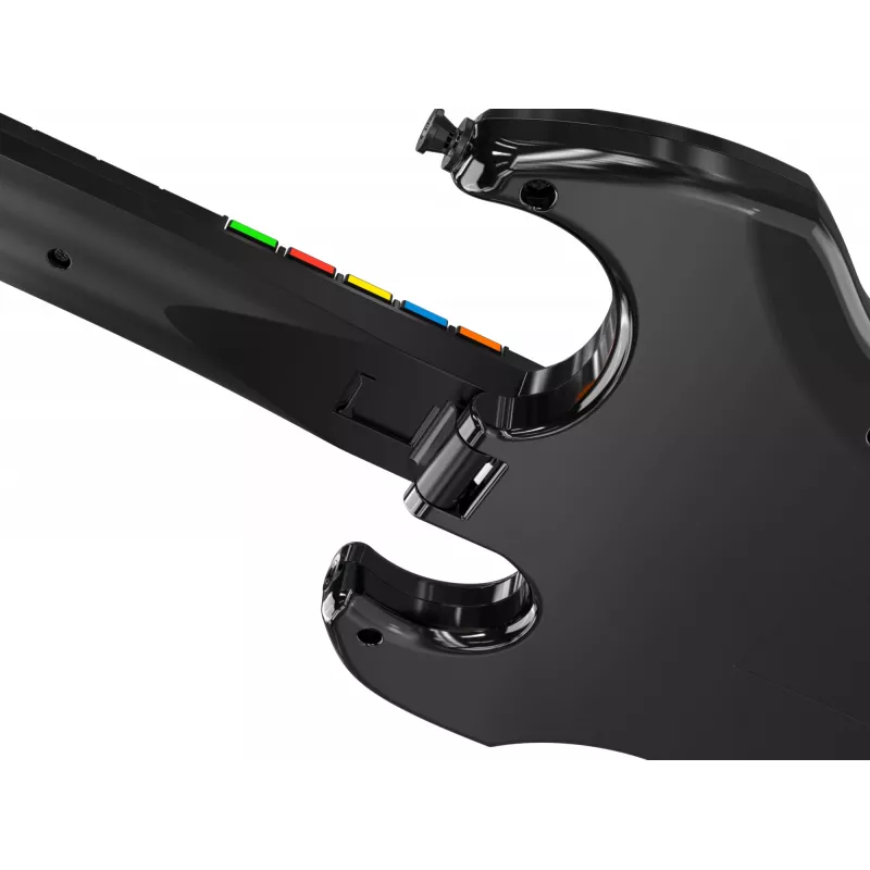 Gitaros valdiklis PDP Riffmaster juoda pilka belaidė PC PS4 PS5 36 val. baterija