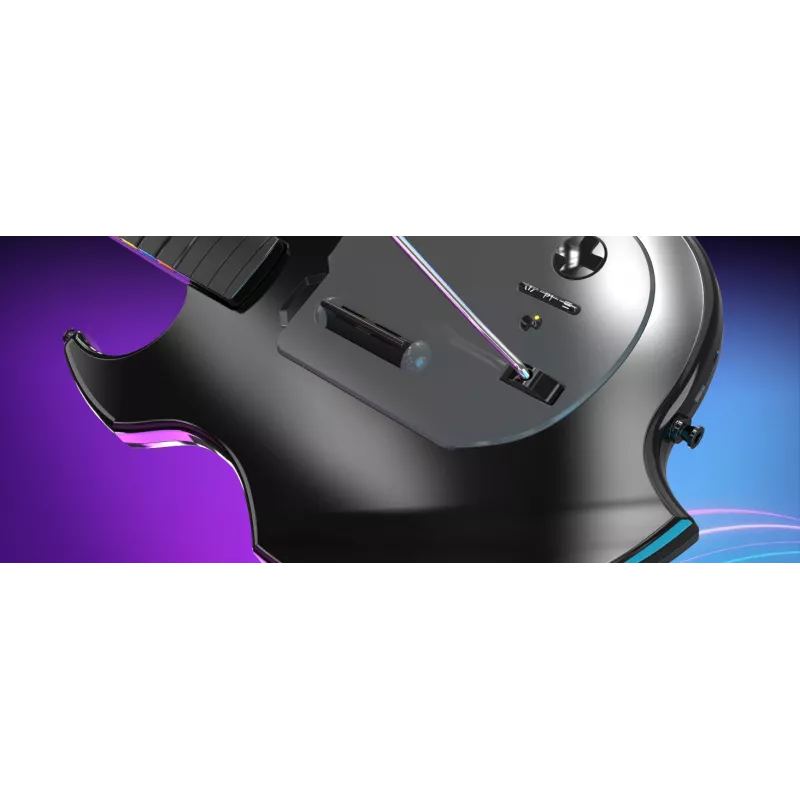 Gitaros valdiklis PDP Riffmaster juoda pilka belaidė PC PS4 PS5 36 val. baterija