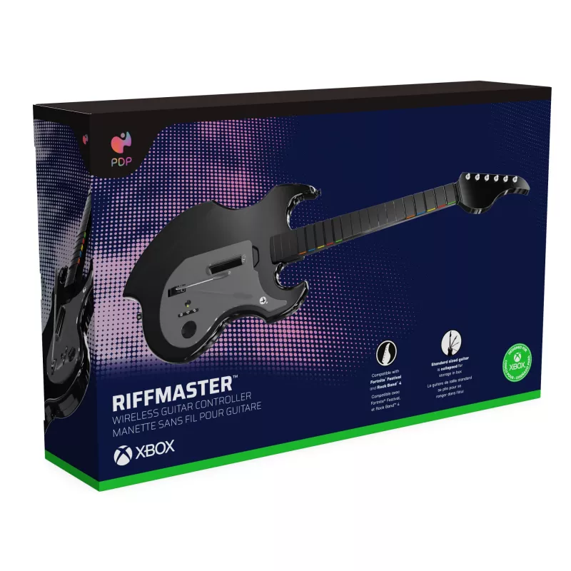 PDP Riffmaster juoda, pilka gitara Analoginė / Skaitmeninė PC, Xbox One, Xbox Series S, Xbox Series X