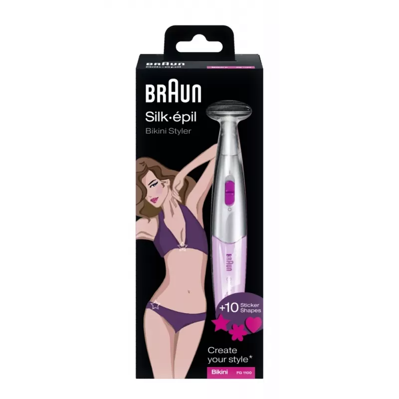 Braun Silk-épil Bikini Styler FG 1100 2 galvutės Balta