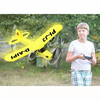 Lėktuvas Jamara Piper J3-CUB elektrinis variklis 150 mAh 106 g