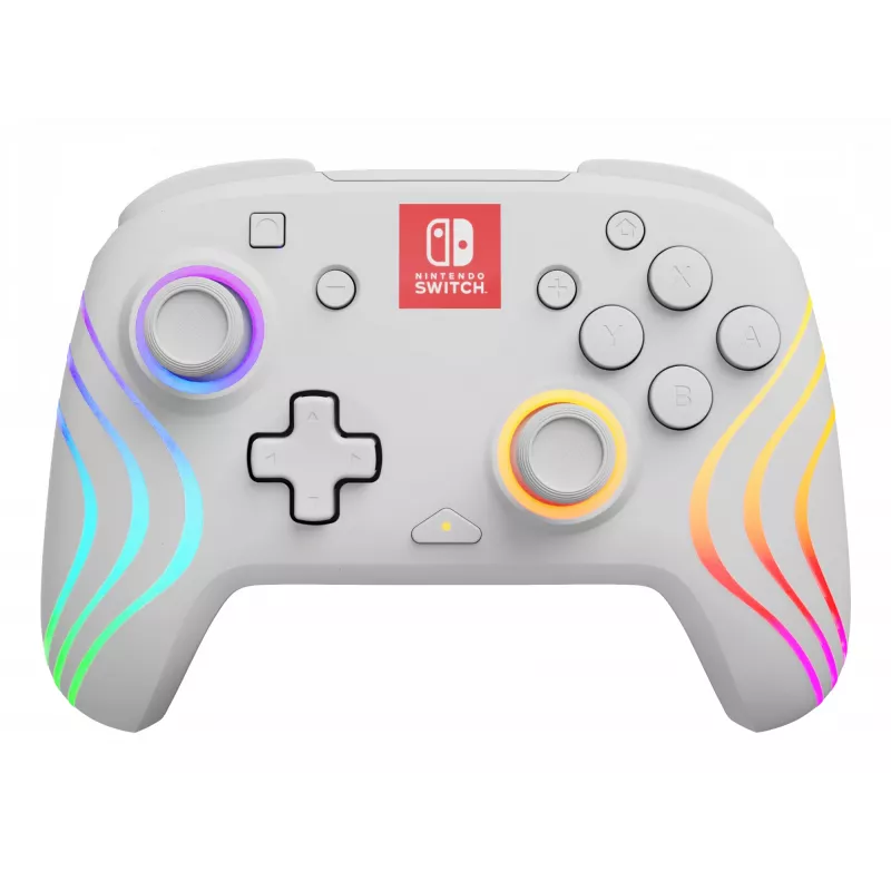 PDP Afterglow Wave baltas žaidimų pultas analoginis / skaitmeninis Nintendo Switch, Nintendo Switch OLED