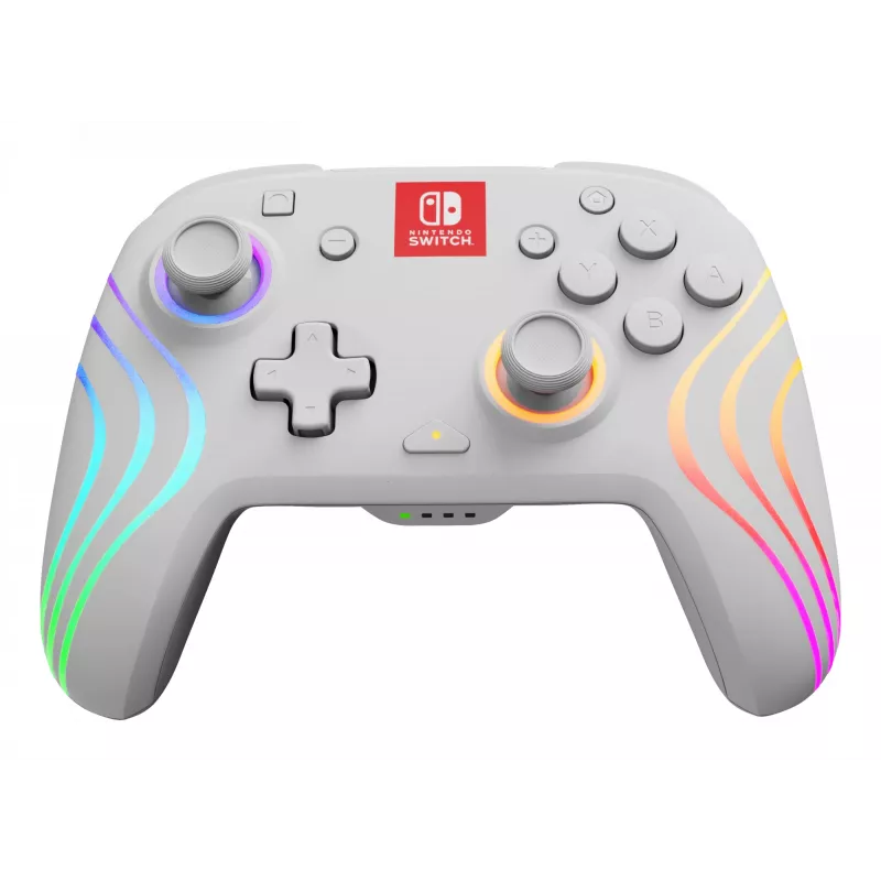 PDP Afterglow Wave baltas žaidimų pultas analoginis / skaitmeninis Nintendo Switch, Nintendo Switch OLED