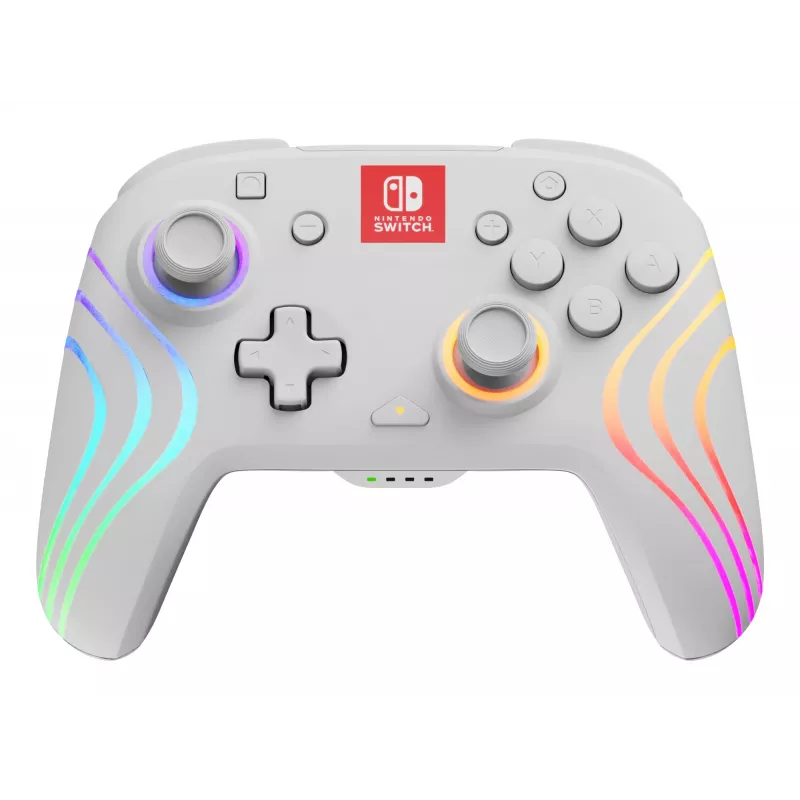 PDP Afterglow Wave baltas žaidimų pultas analoginis / skaitmeninis Nintendo Switch, Nintendo Switch OLED
