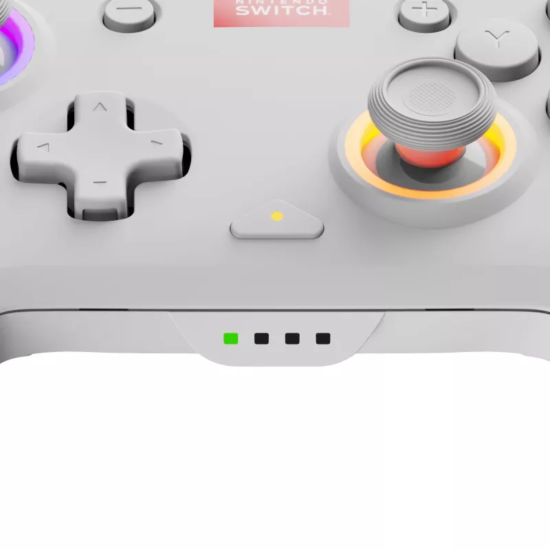 PDP Afterglow Wave baltas žaidimų pultas analoginis / skaitmeninis Nintendo Switch, Nintendo Switch OLED
