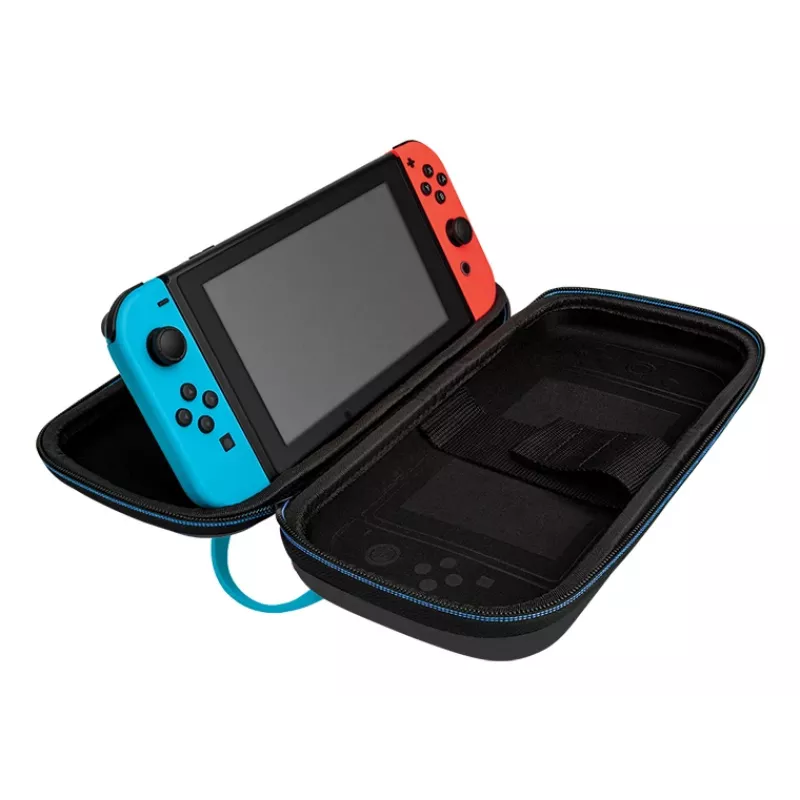 Kietas dėklas PDP Nintendo Switch Kart Drift Overnight Case GLOW Juoda Blue