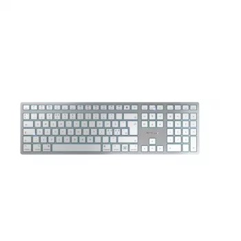 CHERRY KW 9100 plonas FOR MAC klaviatūra universali USB + Bluetooth QWERTY anglų sidabrinė