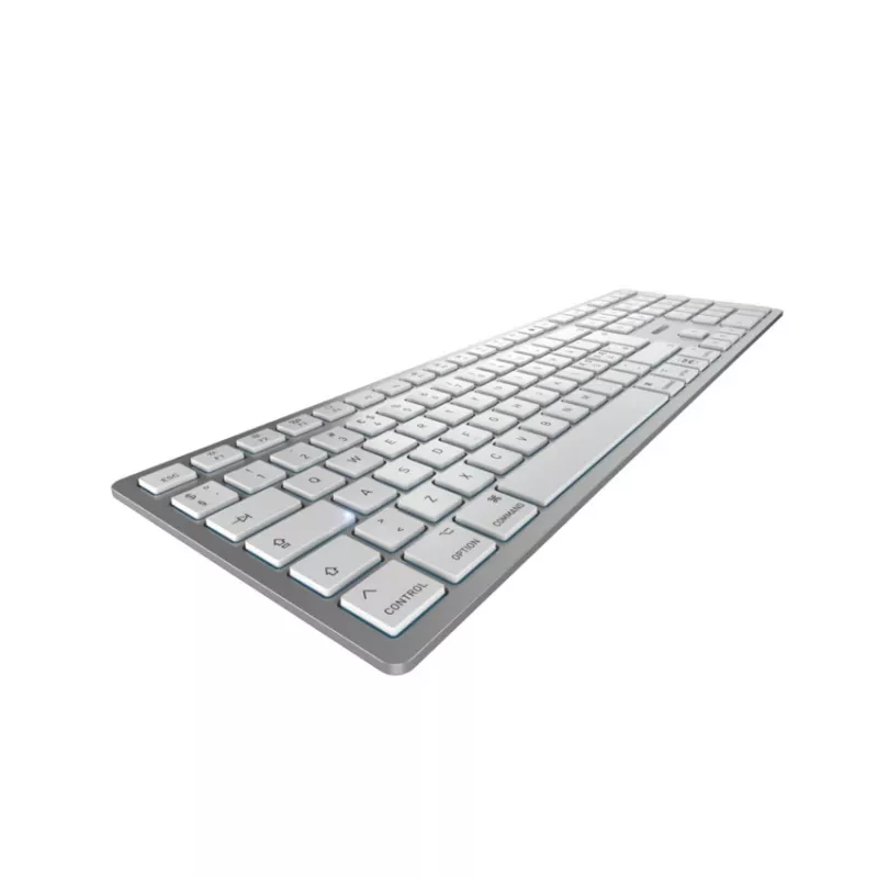 CHERRY KW 9100 plonas FOR MAC klaviatūra universali USB + Bluetooth QWERTY anglų sidabrinė