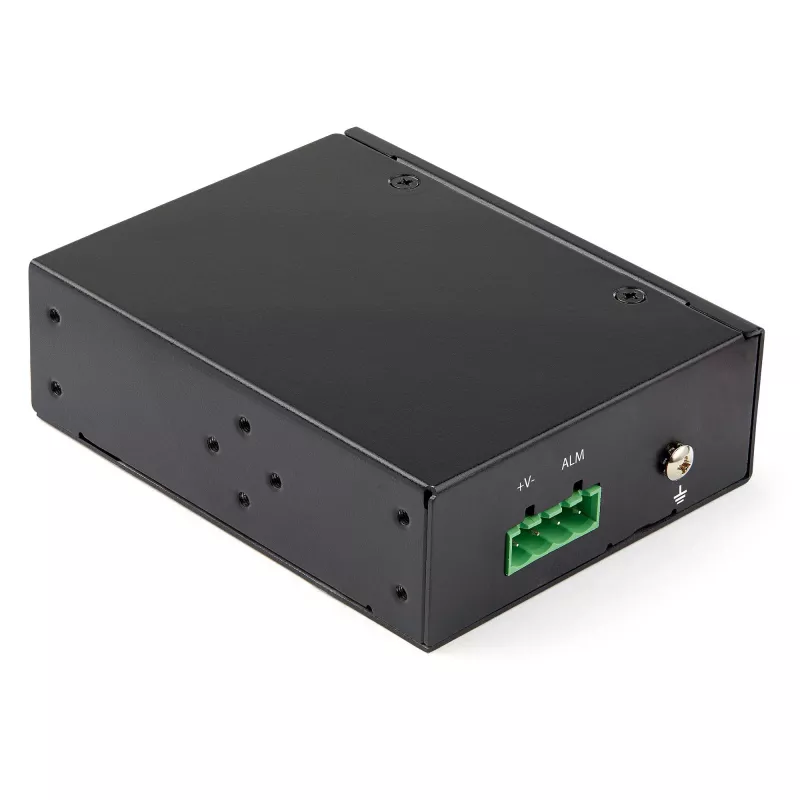 StarTech.com pramoninis optinio pluošto į eternetą medijos keitiklis - 10/100/1000 Mbps SFP į RJ45/Cat6 - vienmodis/daugiamodis optinis pluoštas į varinį gigabitinį tinklą - 12-56V DC - IP-30/ -40 iki +75°C