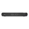 KVM komutatorius Belkin Universal 2nd Gen — 2 prievadų saugus KVM, HDMI/DisplayPort, 4K@60Hz, USB klaviatūra / pelė, juodas, montuojamas ant stovo