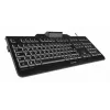 Laidinė Cherry KC 1000 SC pilno dydžio USB klaviatūra, QWERTZ išdėstymas, 109 klavišai, 1,8 m laidas, juoda