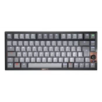 Mechaninė klaviatūra Cherry KW 300W MX 75% laidinė USB + Bluetooth QWERTY UK foninis apšvietimas juoda/vario/pilka