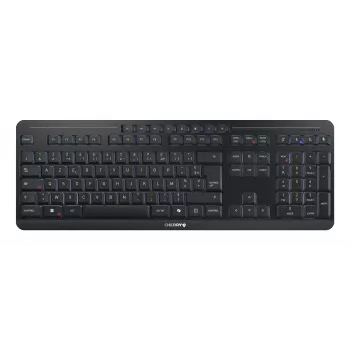 CHERRY Stream desktop ultimate klaviatūra Pelė įtraukta Namai/Biuras USB + RF belaidis + Bluetooth AZERTY prancūzų Juoda