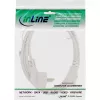 InLine maitinimo laidas, CEE 7/7 kampinis / 3 kontaktų IEC C13 kištukas, baltas, 1,8 m