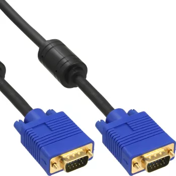 InLine S-VGA Laidas Premium 15HD kištukas / kištukas juodas 2 m