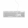 DELL Laidinė klaviatūra - KB216 - Vokiška (QWERTZ) - Balta, pilno dydžio (100 %), laidinė, USB, QWERTZ, balta