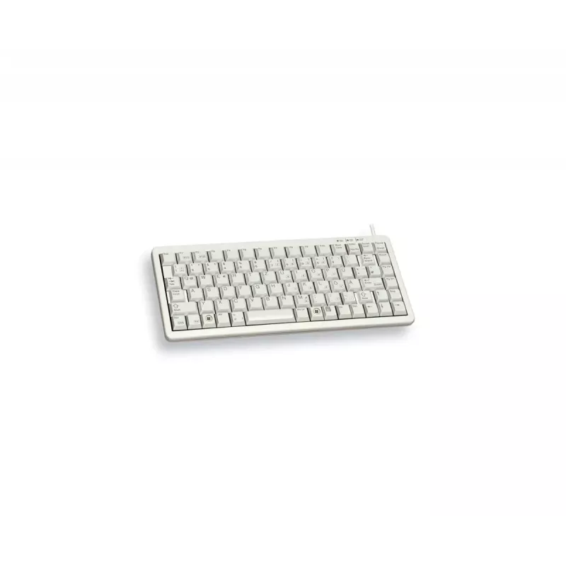 CHERRY G84-4100 KOMPAKTIŠKA KLAVIATŪRA Laidinė, USB/PS2, šviesiai pilka, (QWERTY - UK)