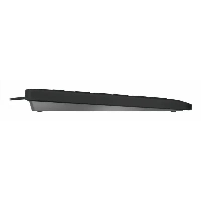 Laidinė pilno dydžio Cherry CHERRY STREAM PROTECT klaviatūra AZERTY 115 klavišų žirkliniai jungikliai 1,8 m laidas juoda